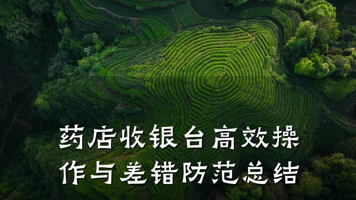 药店收银台高效操作与差错防范总结