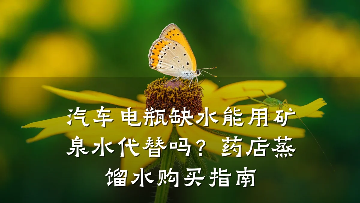 汽车电瓶缺水能用矿泉水代替吗？药店蒸馏水购买指南