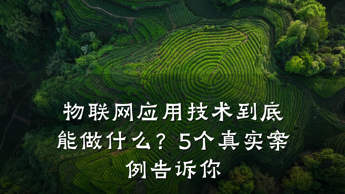 物联网应用技术到底能做什么?5个真实案例告诉你