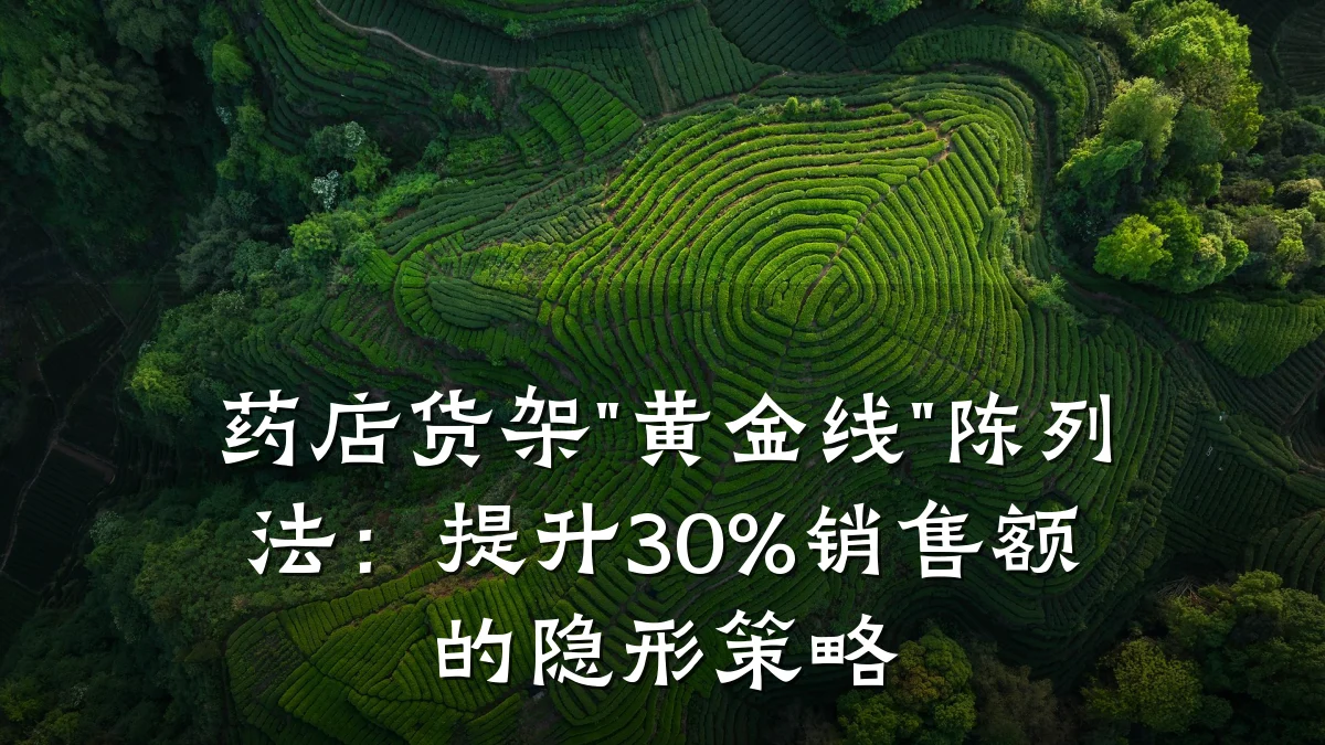 药店货架"黄金线"陈列法:提升30%销售额的隐形策略