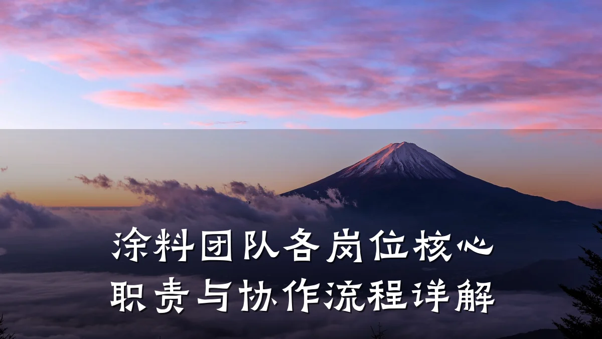涂料团队各岗位核心职责与协作流程详解