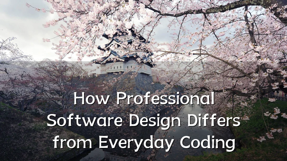 How Professional Software Design Differs from Everyday Coding