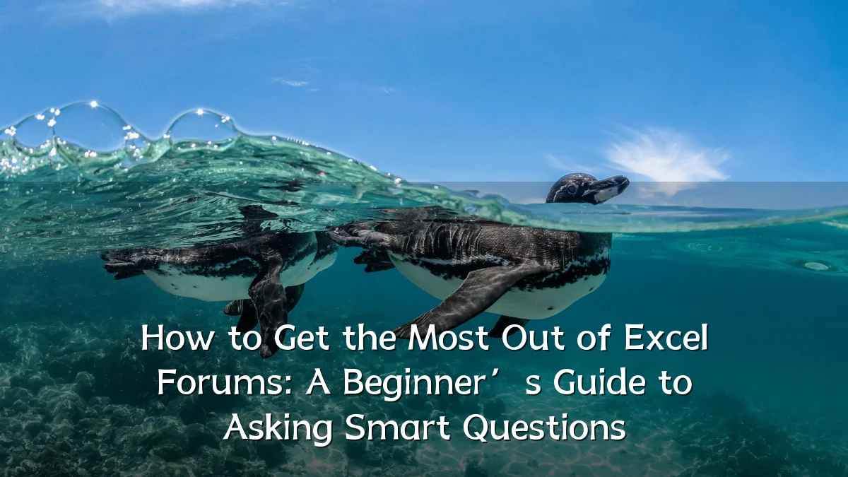 How to Get the Most Out of Excel Forums: A Beginner’s Guide to Asking Smart Questions